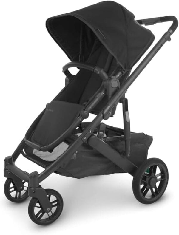 UPPAbaby Cruz V2 Stroller Jake Charcoal Carbon Frame Black Leather - Image 5