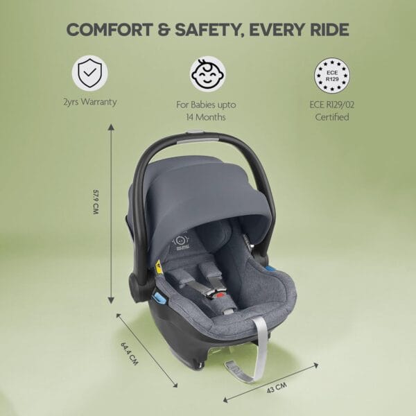 UPPAbaby Mesa I Size Infant Car Seat Gregory Blue Mélange - Image 4