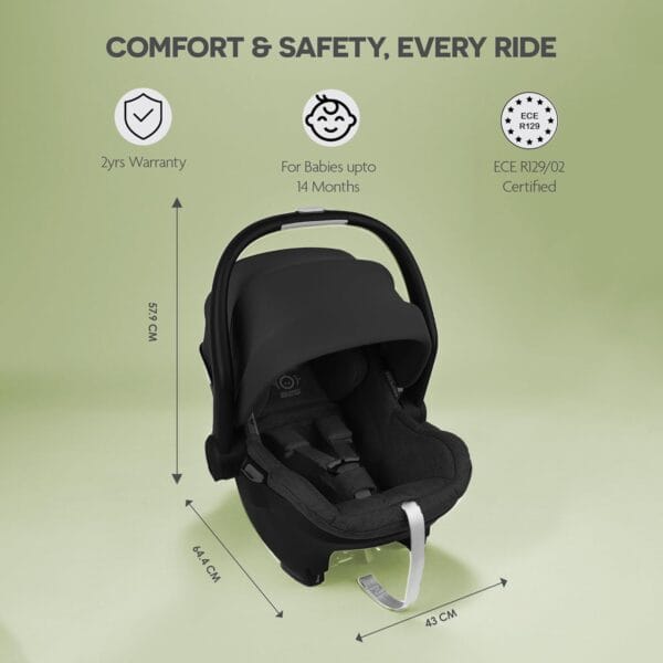 UPPAbaby Mesa I Size Infant Car Seat Jake Charcoal - Image 3