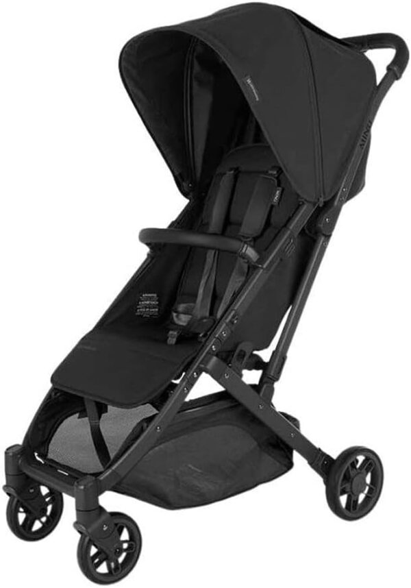 UPPAbaby Minu V2 Stroller Jake Charcoal Carbon Frame Black Leather