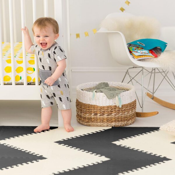 Skip Hop Playspot Geo Floor Tiles Black & Cream - Image 2