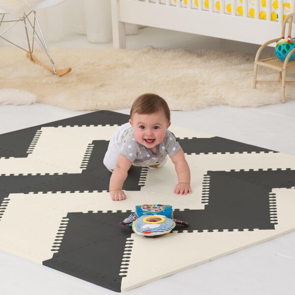 Skip Hop Playspot Geo Floor Tiles Black & Cream - Image 4