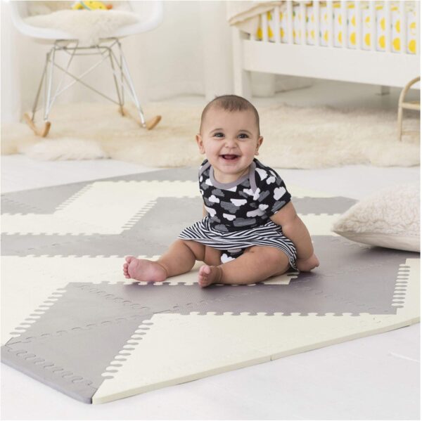 Skip Hop Playspot Geo Floor Tiles Grey & Cream - Image 3