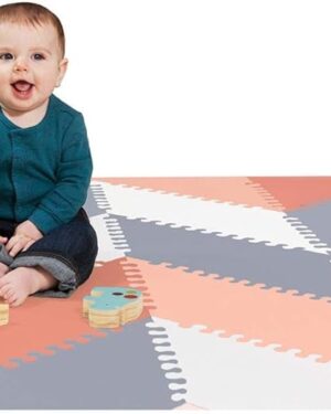 Skip Hop Playspot Geo Floor Tiles Grey & Peach