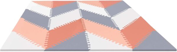 Skip Hop Playspot Geo Floor Tiles Grey & Peach - Image 2