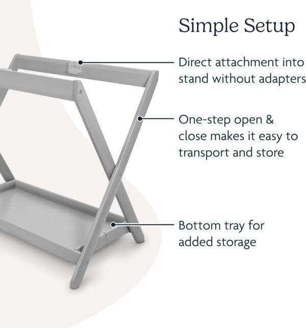 UPPAbaby Bassinet Stand Grey - Image 4