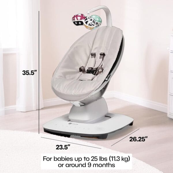 4moms MamaRoo Multi-Motion Baby Swing Grey - Image 3