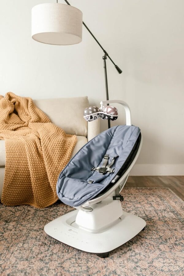 4moms Mamaroo Multi Motion Baby Swing Slate Blue - Image 3