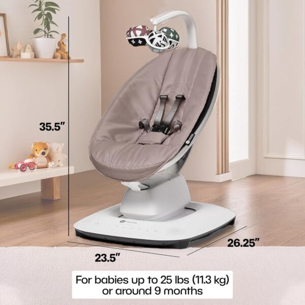 4moms Mamaroo Multi Motion Baby Swing Rosewood - Image 4