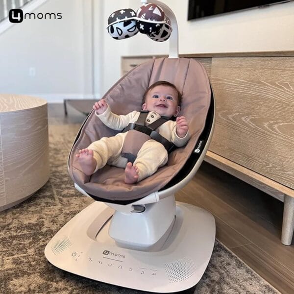 4moms Mamaroo Multi Motion Baby Swing Rosewood - Image 7