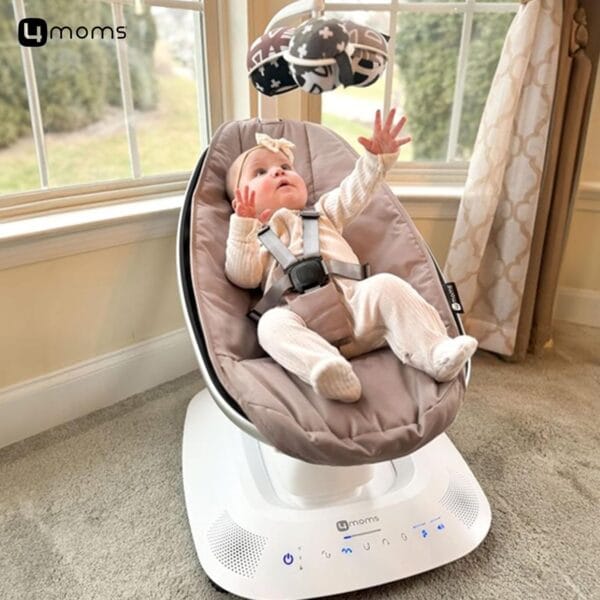 4moms Mamaroo Multi Motion Baby Swing Rosewood - Image 8
