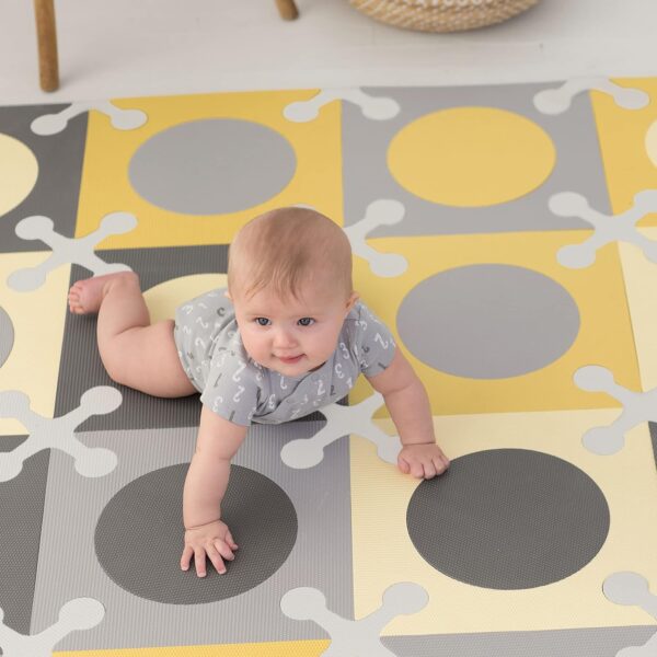 Skip Hop Playspot Floor Tiles Gold & Grey - Image 3