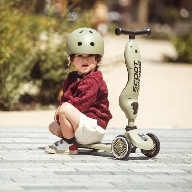 Scoot & RideKid Helmet S M Olive - Image 3