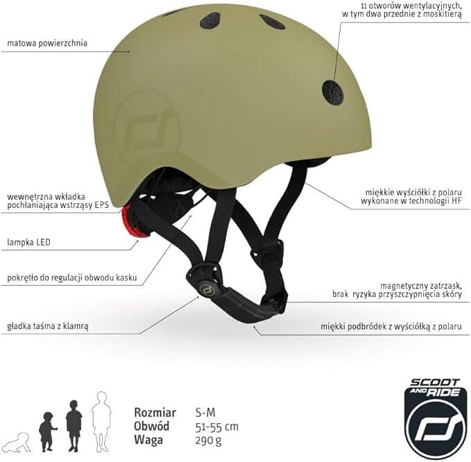 Scoot & RideKid Helmet S M Olive - Image 5